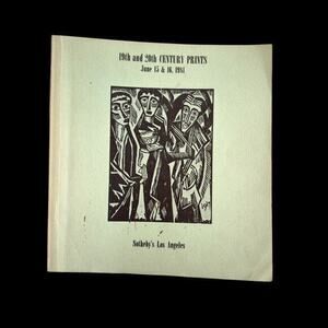 Auction Catalog Sotheby's Los Angeles 19th & 20th Century Prints June 15/16 1981